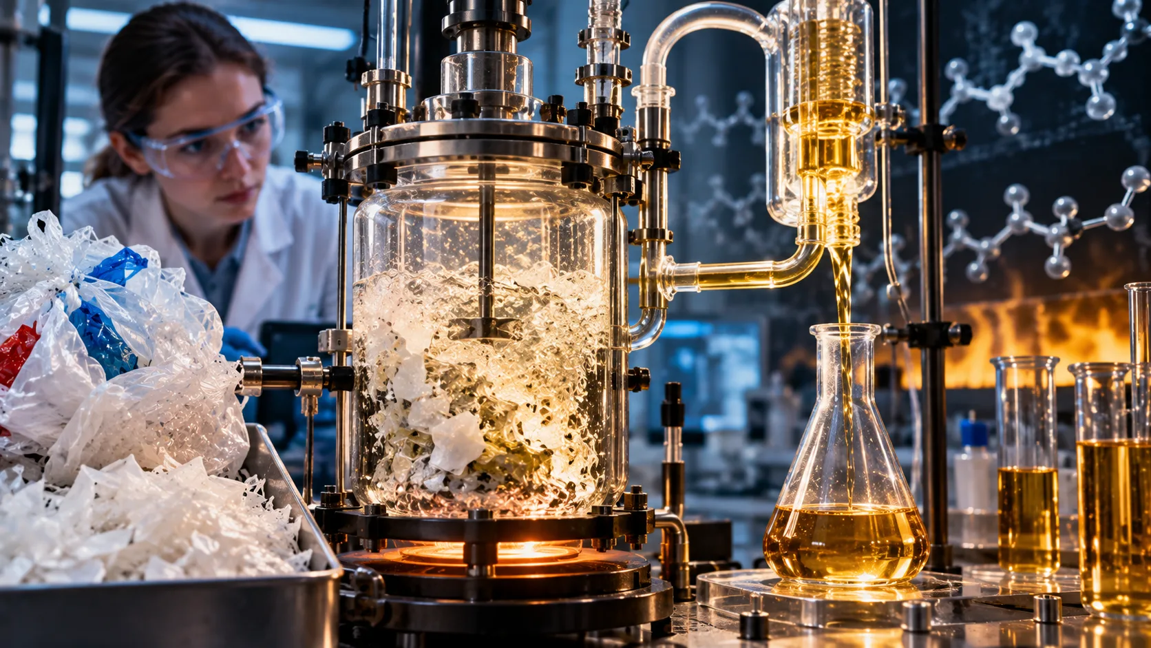 Z igelitových tašiek benzín? Vedci premieňajú bežný plast na palivo pri menej než 170 °C